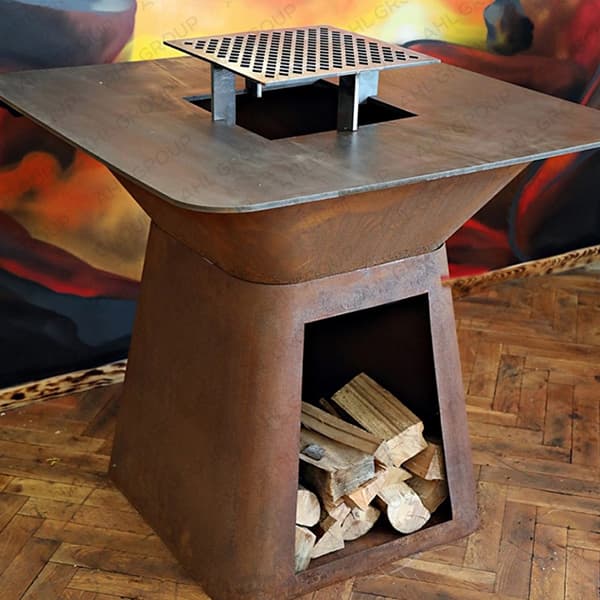 Indoor BBQ Corten Grill Stove Easily Cleaned